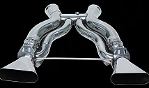 Rear silencer replacement pipe