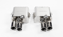 Exhaust Rear Mufflers with Integrated Bypass Valves