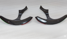 Carbon Fibre Extended Tricolore F1 Racing Shift Paddles
