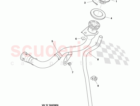 Photo of PIPE HOSE ASSY FUEL TANK FILL VOLANTE 6G33…