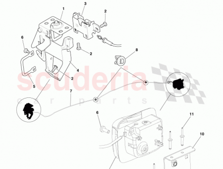 Photo of Bracket Hood Release Handle Mounting 4G43 16C730…