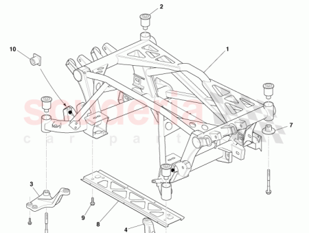 Photo of REAR SUBFRAME FRONT MOUNTING DUCKS FOOT RH 4G43…