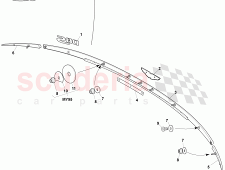 91858 Aston Martin DBS V12 FINISHER ASY-BOOTLID