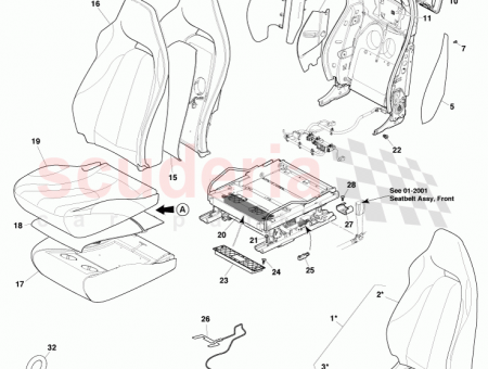 Photo of Panel Seat Back Finisher Outer ED33 044H12…