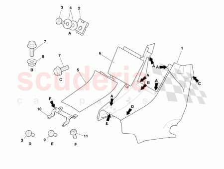 Photo of PANEL ASSY CONSOLE REAR 4G43 045A12…