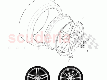 Photo of BADGE WHEEL CENTRE PACK of 4 HY53 1A096…