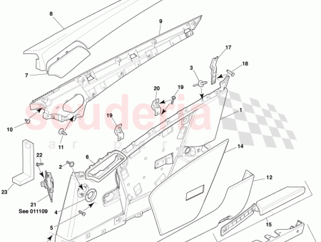 Photo of Panel Door Trim Upper LH 6G33 23901…