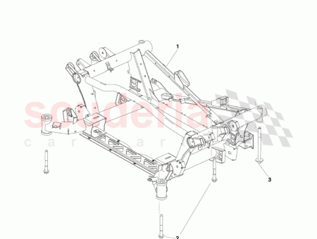 Photo of REAR SUBFRAME ASSEMBLY CROSS MEMBER 6G33 5F0222…