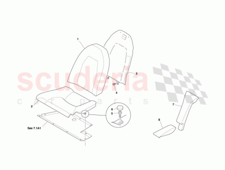 Photo of Rear seat assy complete LH…