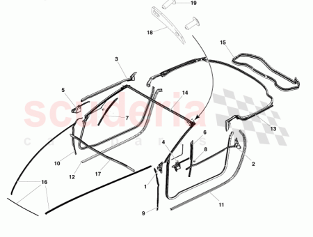 Photo of MARGIN SEAL LOWER FRONT RH ROADSTER 6G33 L25324…