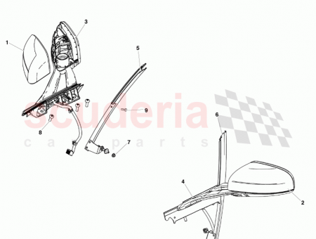 Photo of MIRROR ASSY LH MEMORY MANUAL FOLD 7G33 17683…
