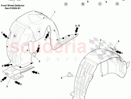 Photo of REAR WHEELARCH INFILL PNL LH AD43 54279D45…