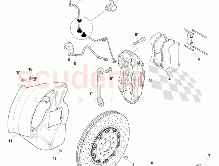 Photo of Adapter Bracket Front Caliper ED23 2D204…