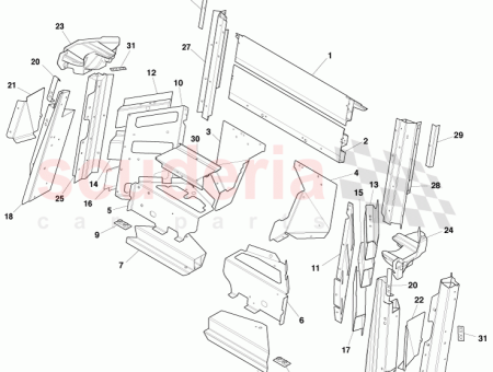Photo of Reinforced centre body upper outer pillar centre RH…