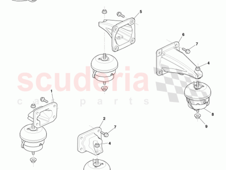 Photo of MOUNT TO TRANSMISION BRACKET LH AUTO AD43 7M125…