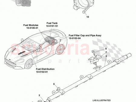 Photo of Fuel Rail Assy RH 4G4E 9D280…