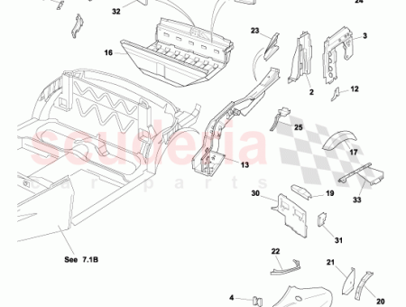 Photo of PANEL REINFORCEMENT PANEL INNER RH 60 140616…