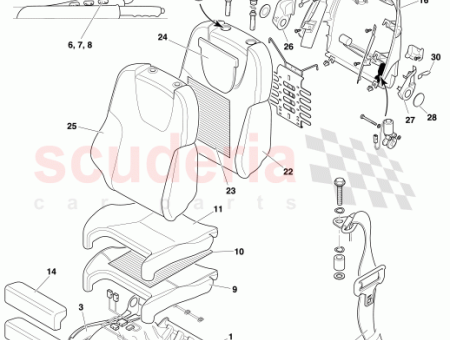 Photo of Cushion frame slide assy front seat LH…