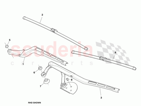 Photo of Arm Assy wiper RHS LHD CG43 17526…