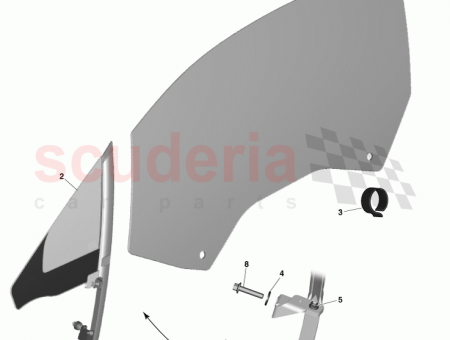 Photo of Glass Front Door Window Tinted RH CD33 F21410…