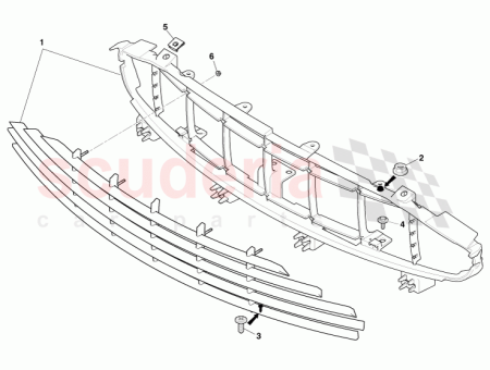 Photo of RADIATOR GRILLE SUPPORT ASSY 9G43 71…