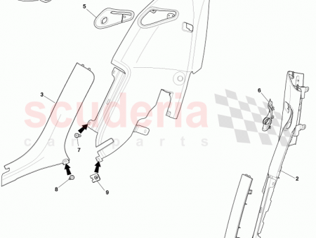 Photo of LH REAR SCUFF PLATE INSERT ASSEMBLY AD43 13221…
