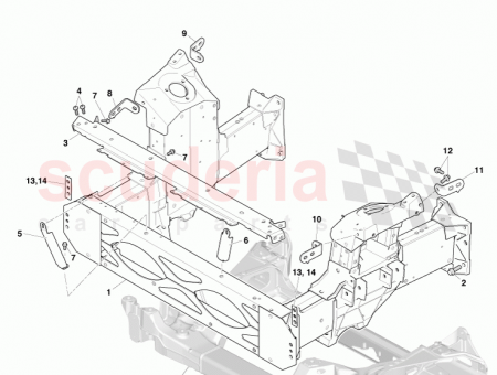 Photo of Reinforcement Front Strut Mounting LH GODG43 10073…
