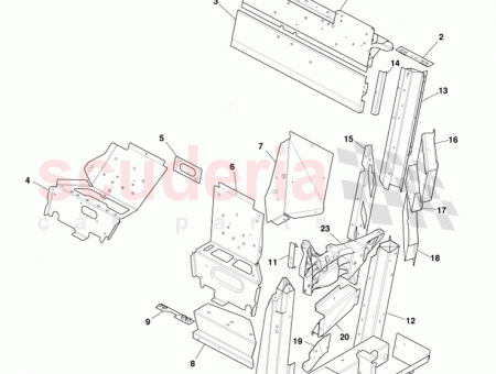 Photo of Reinf centre body upper outer pillar centre LH…