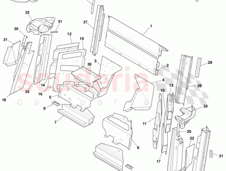 Photo of Cross Member Rear Floor Front AG33 C10786…
