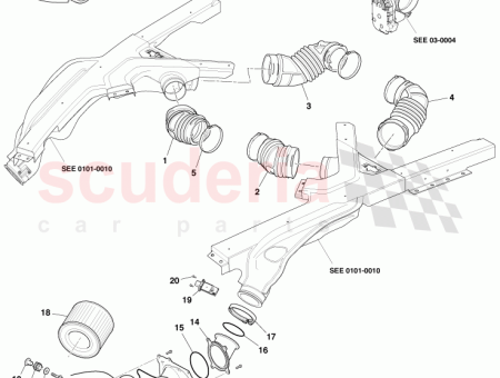 Photo of Tube MAF Extension Engine Airbox LH 12023 03…
