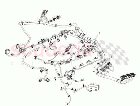 Photo of HARNESS ASSY ENGINE 8G33 12B637…