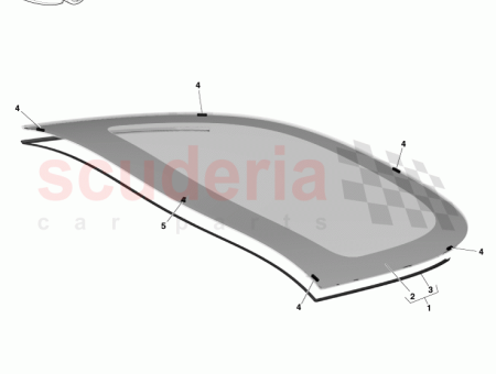Photo of Seal Back Window Glass CY83 25902…