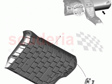 Photo of Cover Assy IP Lower Passenger Side LHD DD33…