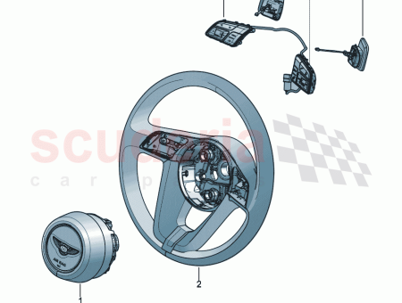 Photo of airbag unit for steering wheel only order for…