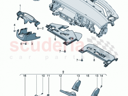 Photo of Steering column trim…