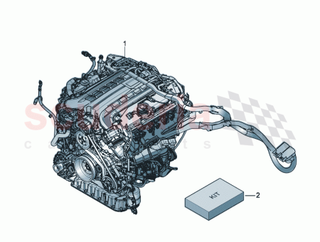 Photo of engine complete…