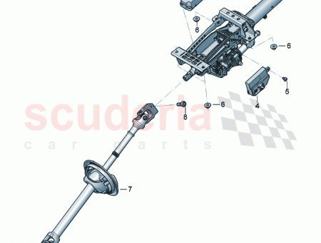 Photo of Steering column…