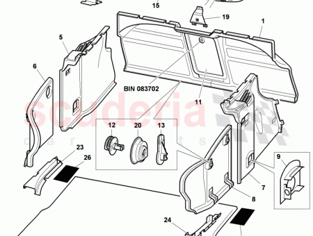Photo of trim panel for hatch gate rear trunk lid…