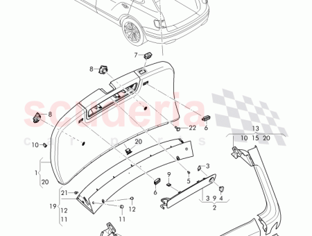 Photo of trim panel for hatch gate 36A 867 973…