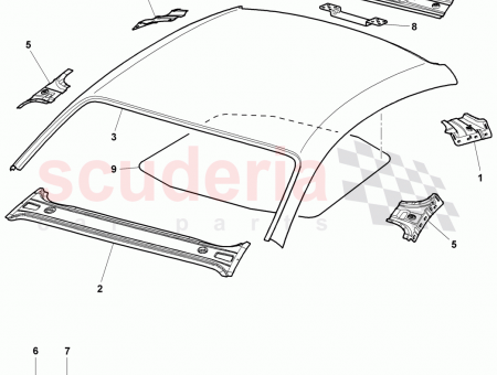Photo of roof cross member F 3W 6 030 421…