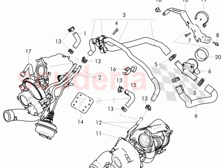 Photo of bracket for additional water pump 4Z7 121…