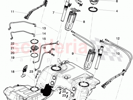Photo of flange for vehicles with preparation for auxiliary heater…