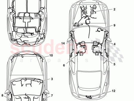 Photo of harness for bumper F 3W 6 030 421…
