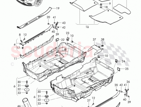 Photo of floor cover tunnel 3W7 863 367…
