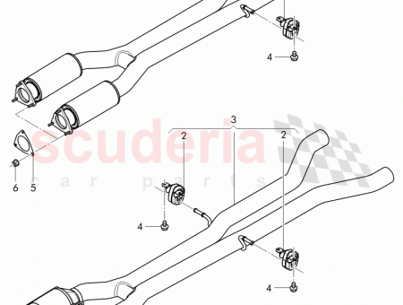 Photo of exhaust pipe with catalyst D MJ 2014 4W0…