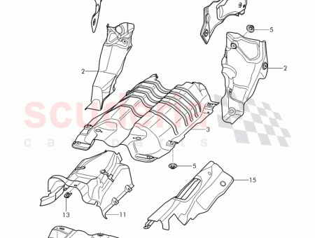 Photo of heat shield for side member 3W0 825 641…