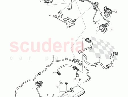 Photo of 1 set of vacuum pipes Coolant pump pipe…