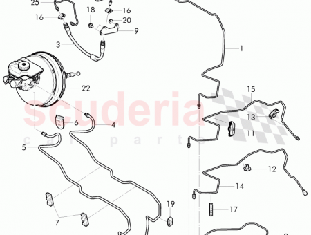 Photo of brake line brake booster ABS unit 3W1 614…