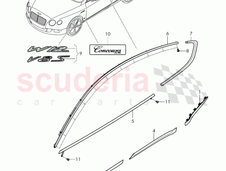 Photo of trim for door window frame 3W8 853 765…