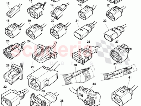 Photo of flatcontact housing with cable airbag 8T0 972 571…